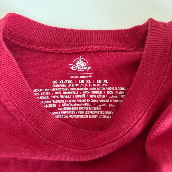 Disney Parks Holiday Spirit Jersey Gingerbread Candy Cane Red Women’s XL - Picture 6 of 8